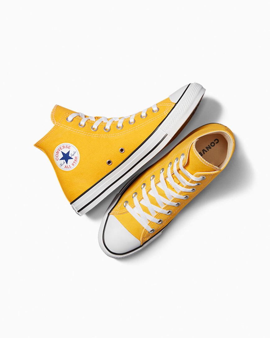 Tenis Converse Chuck Taylor All Star Classicos Cano Alto Feminino Limão | PT D09T170